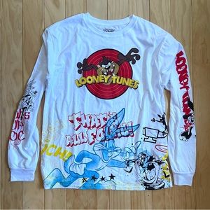 Looney Tunes Graphic Long Sleeve Tee L